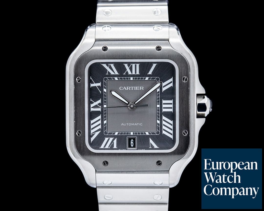 Image of Cartier WSSA0037 Santos de Cartier SS Gray Dial