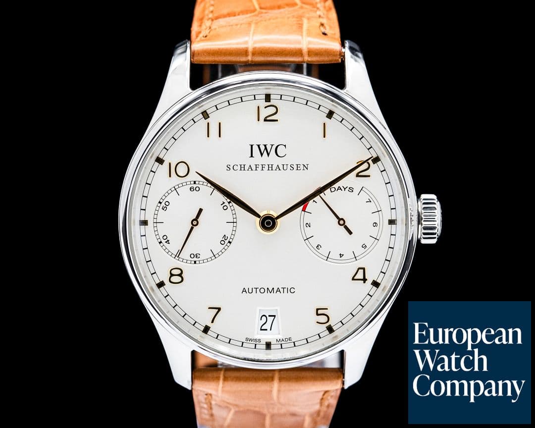 Image of IWC Portugieser 7 Days SS Cream Dial