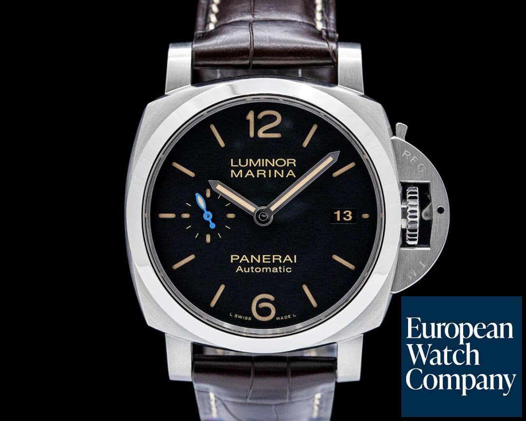 Image of Panerai PAM01392 Luminor Marina 1950 3 Days SS Black Dial