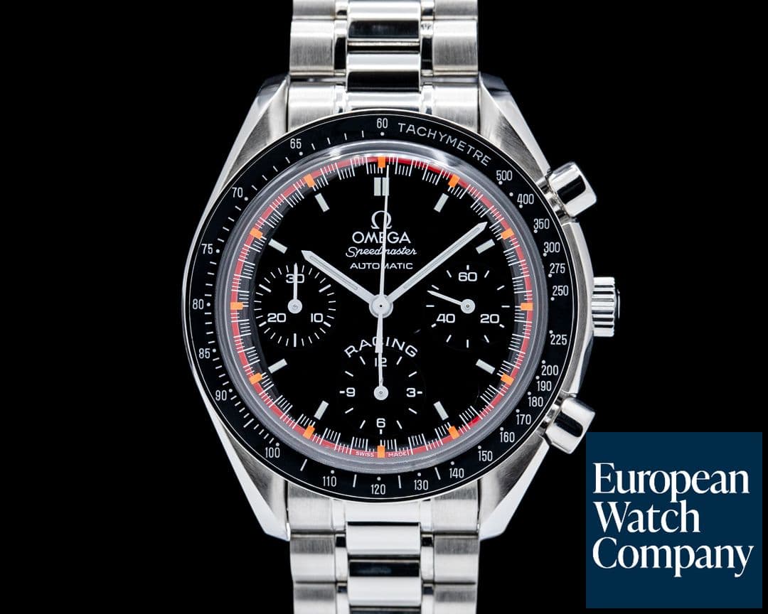 Image of Omega Speedmaster Reduced Schumacher SS Black Racing Dial LIMITED