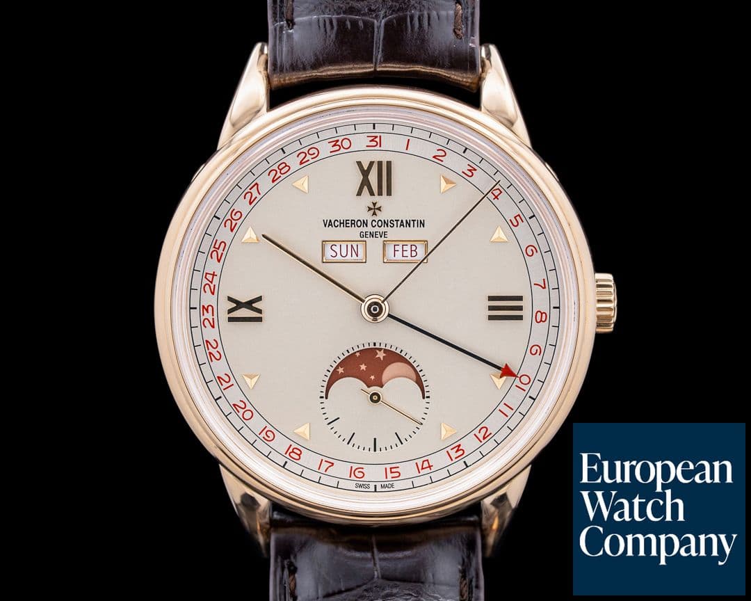 Image of Vacheron Constantin Historiques Triple Calendrier 1948 18K Rose Gold Silver Dial LIMITED