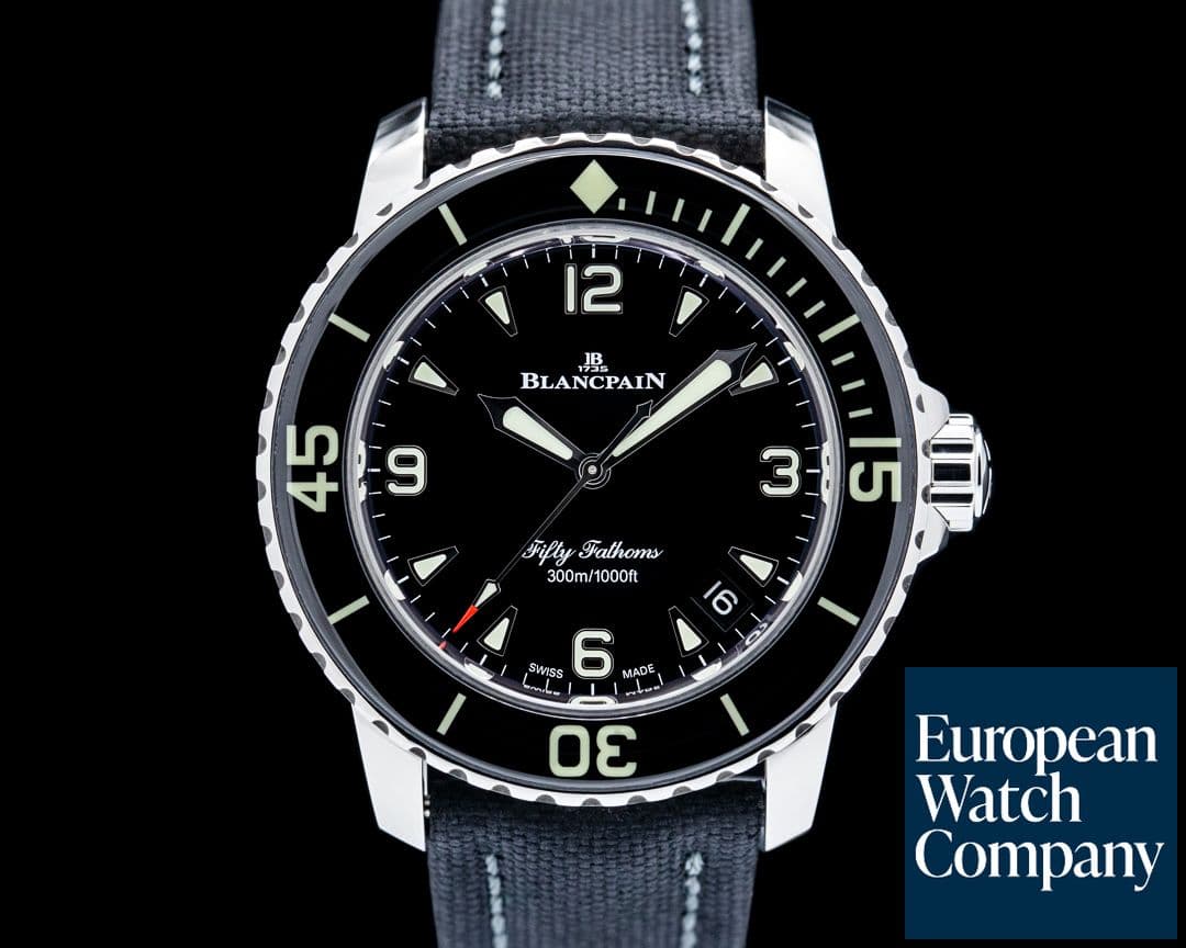 Image of Blancpain 5010 Fifty Fathoms Automatique SS Black Dial