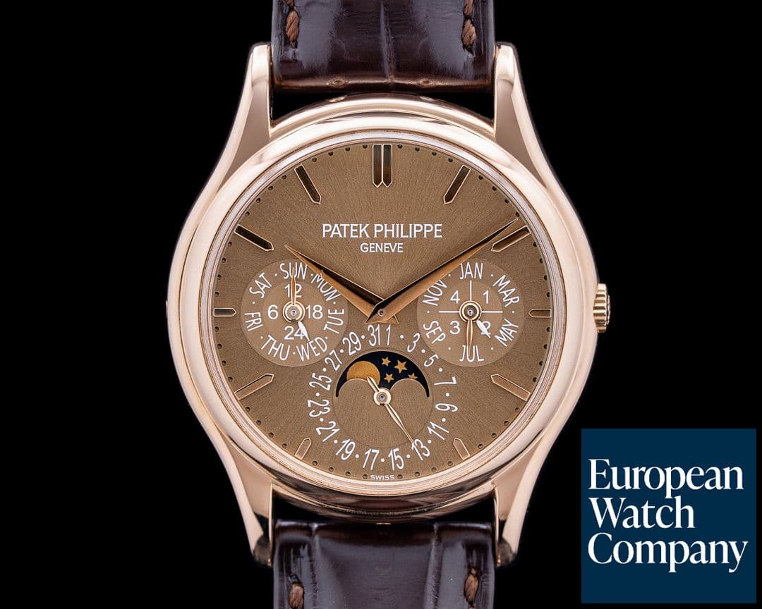 Image of Patek Philippe 5140R Perpetual Calendar 18K Rose Gold Brown Dial