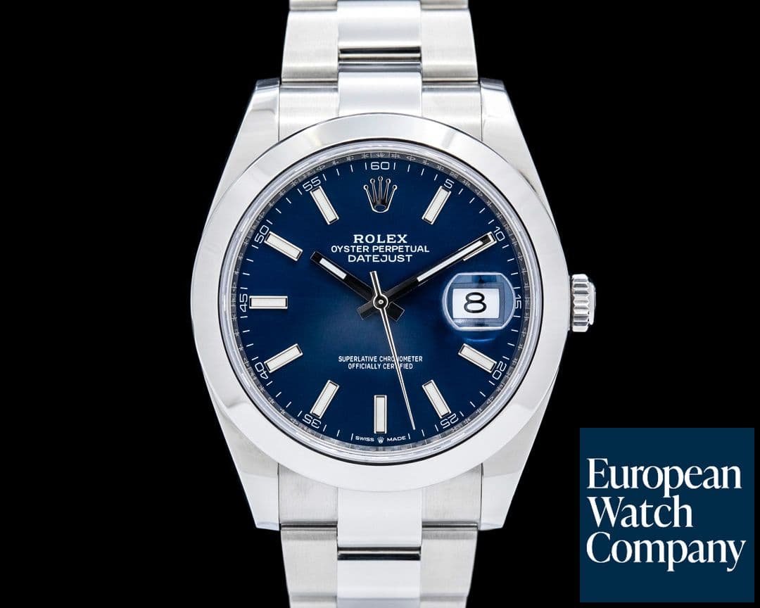 Image of Rolex 126300 Datejust 41 SS Blue Dial
