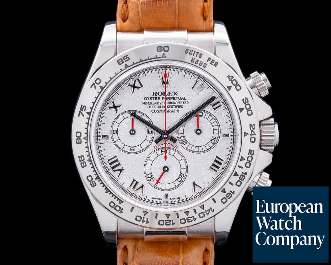 Image of Rolex 116519 Daytona 18K White Gold Meteorite Roman Dial