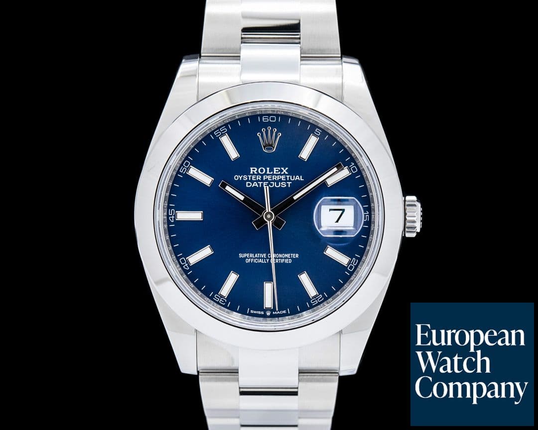 Image of Rolex 126300 Datejust 41 SS Blue Dial 2025