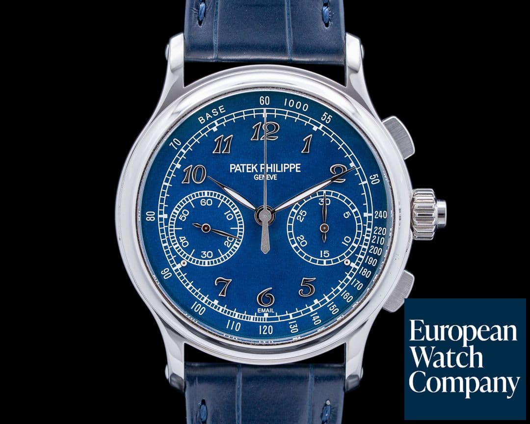 Image of Patek Philippe Split Second 5370P Platinum Blue Enamel Dial