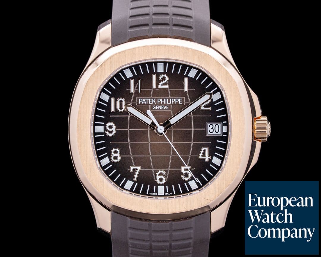 Image of Patek Philippe 5167R Aquanaut 18K Rose Gold Brown Dial