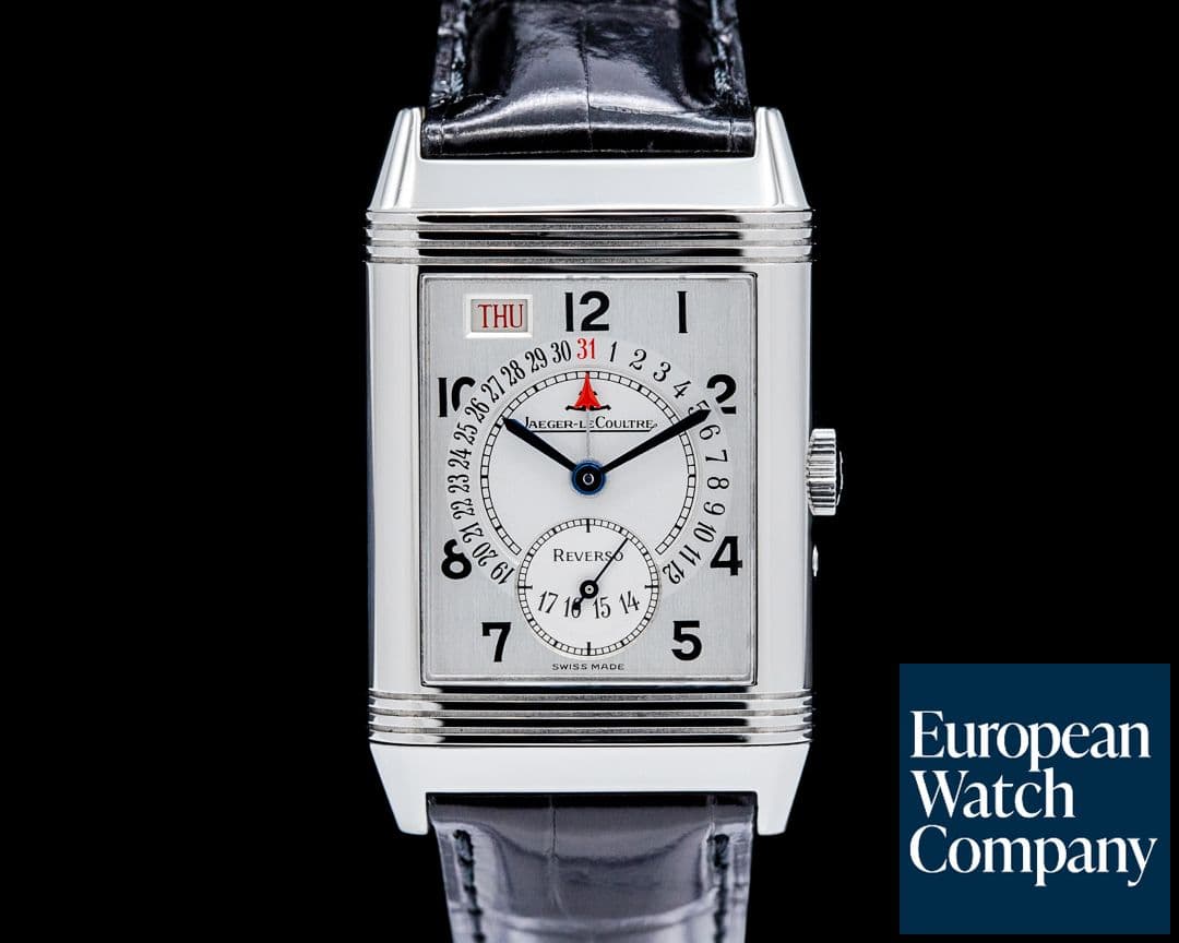 Image of Jaeger-LeCoultre Reverso Grande Taille Day Date SS Silver Dial
