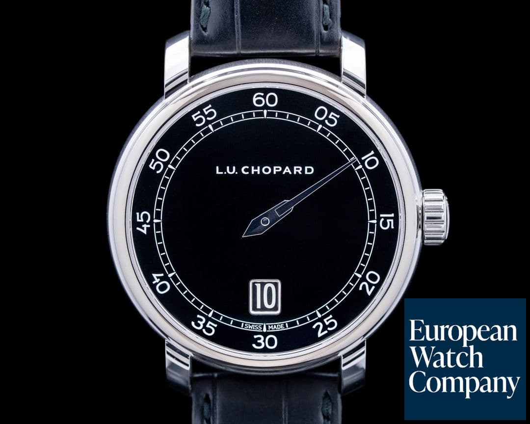 Image of Chopard 161977 L.U.C Quattro Spirit 25 18K WG Black Enamel Dial 2025 LIMITED