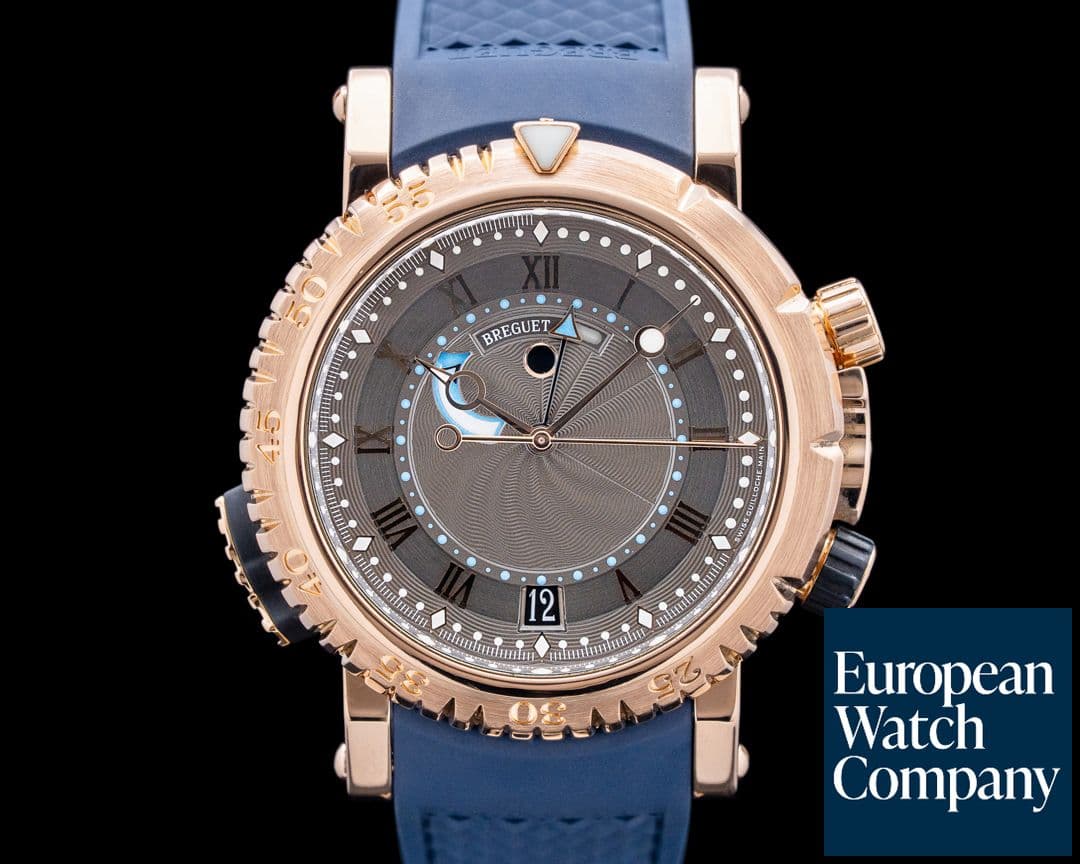 Image of Breguet 5847BR Marine Royale Alarm 18K Rose Gold Gray Dial