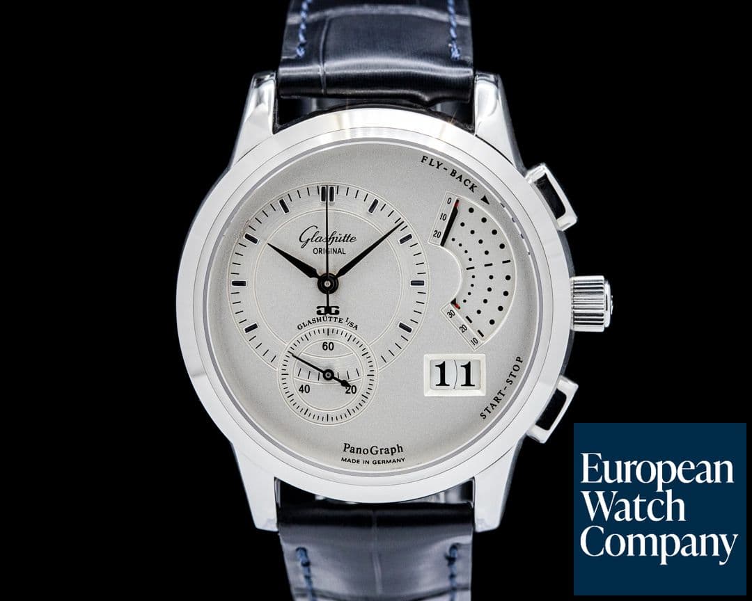 Image of Glashütte Original PanoGraph SS Silver Dial