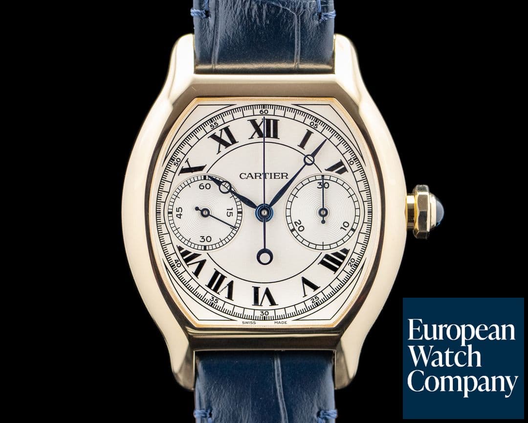 Image of Cartier Prive Tortue 18K Yellow Gold Silver Dial 2026 LIMITED