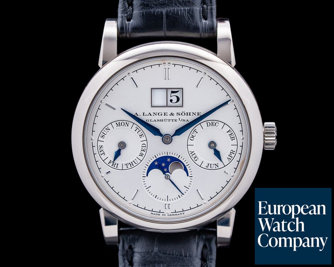 Image of A. Lange & Söhne Saxonia Annual Calendar 18K White Gold Silver Dial