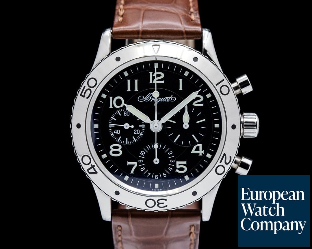 Image of Breguet 3800ST Type XX Aeronavale SS Black Dial