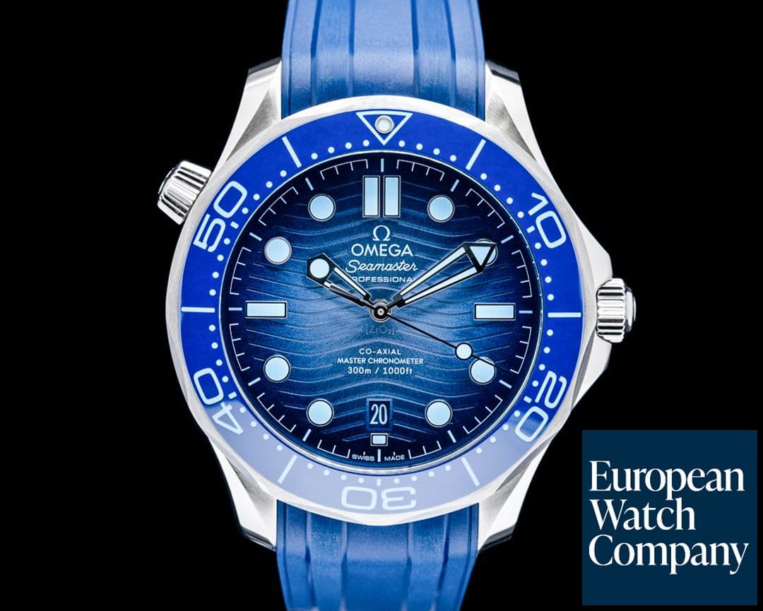Image of Omega Seamaster Diver 300M "Summer Blue" SS Blue Dial 2025