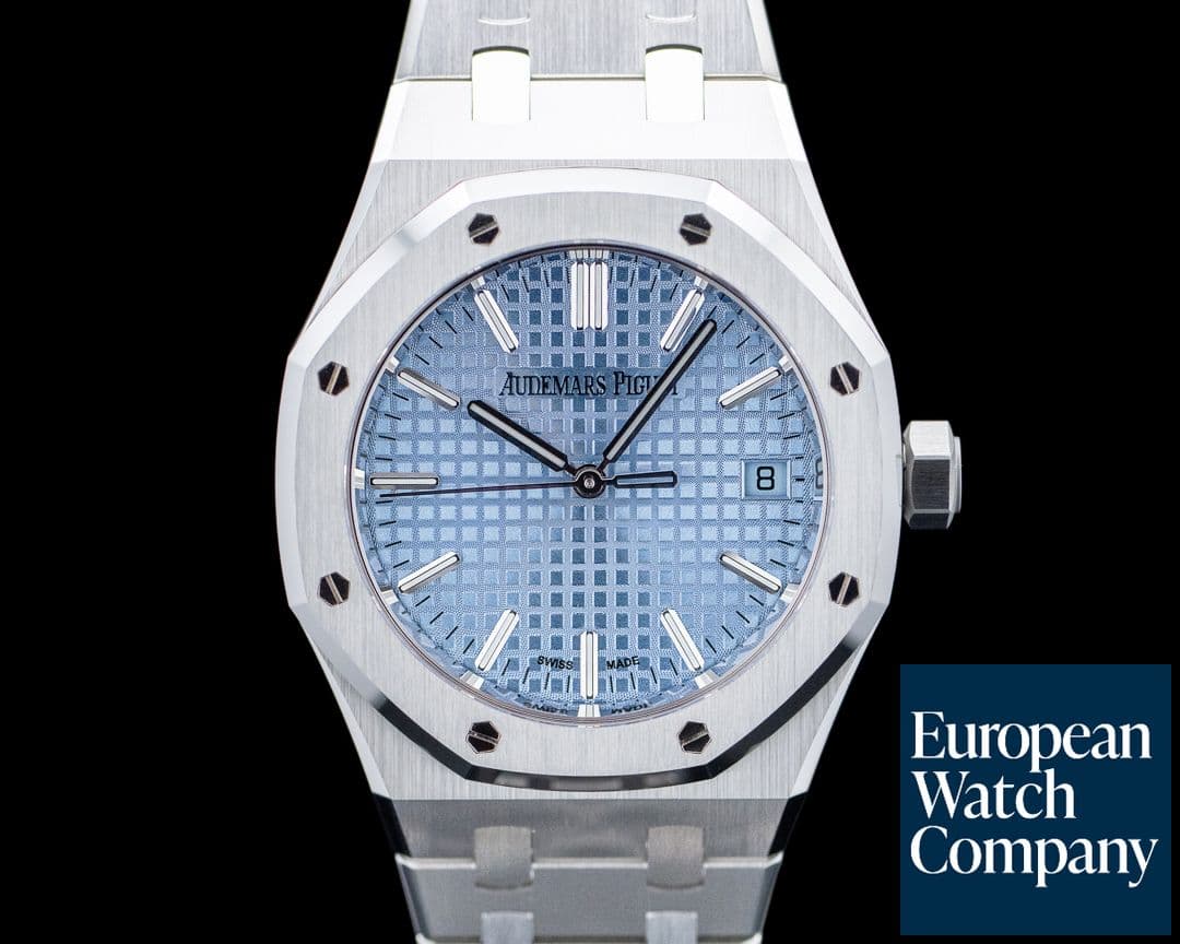 Image of Audemars Piguet 15550ST Royal Oak 37mm SS Light Blue Dial UNWORN