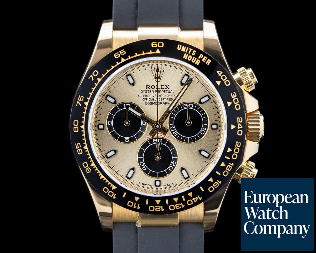 Image of Rolex 116518LN Daytona "Pikachu" 18K Yellow Gold Champagne Dial