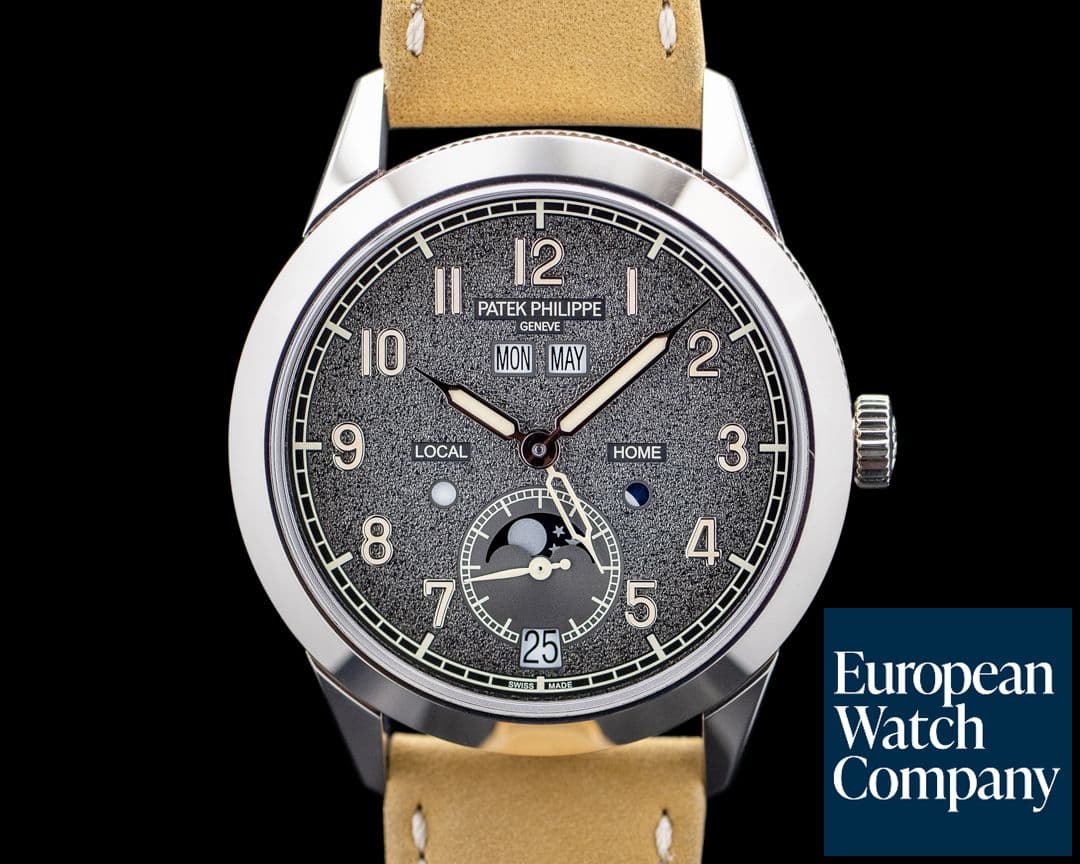 Image of Patek Philippe 5326G Annual Calendar Travel Time 18K White Gold Gray Dial