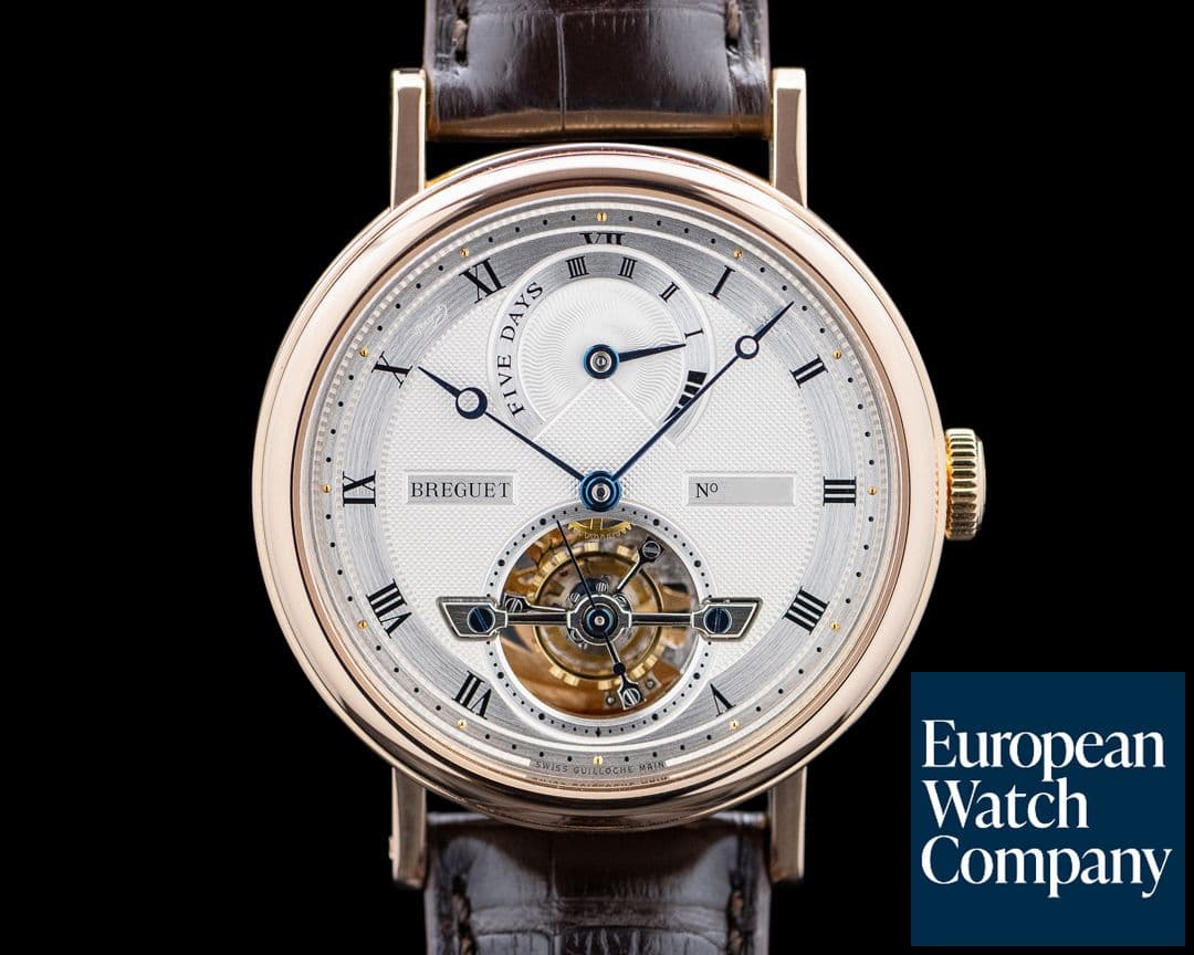 Image of Breguet 5317BR Classique Tourbillon 18K Rose Gold Silver Dial