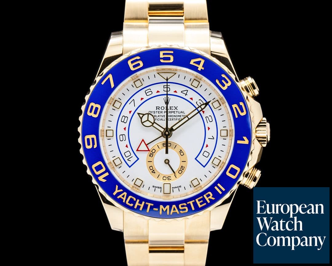 Image of Rolex 116688 Yacht-Master II 18K Yellow Gold White Dial