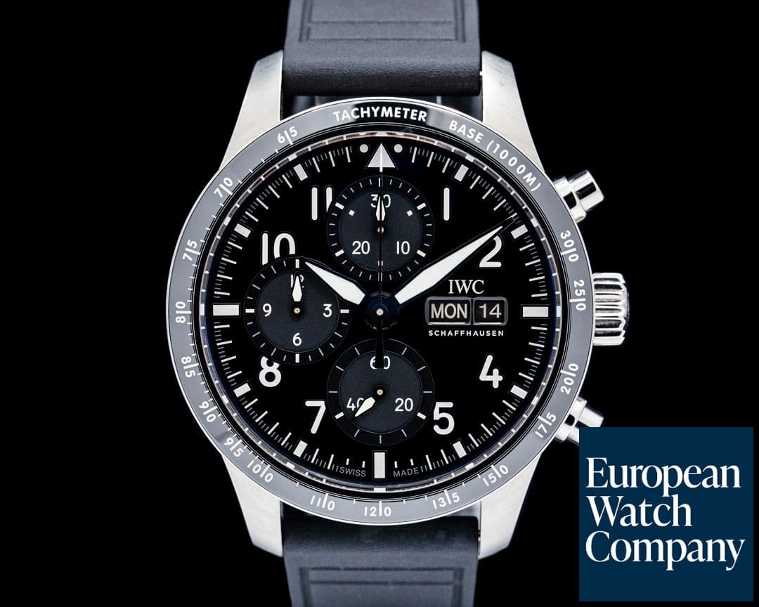 Image of IWC Pilot's Watch Performance Chronograph 41 AMG Titanium Black Dial