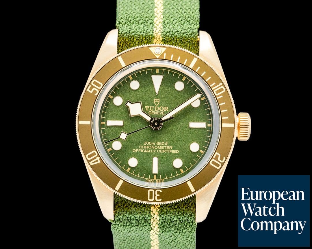 Image of Tudor 79018V Black Bay Fifty-Eight 18K Yellow Gold Green Dial