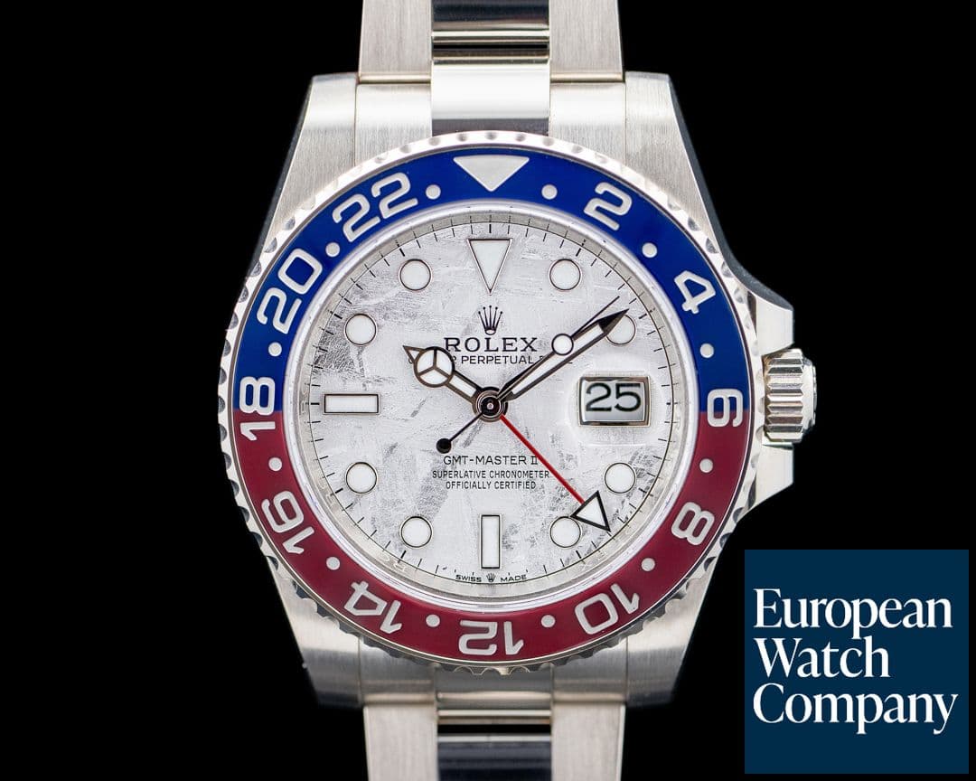 Image of Rolex 126719BLRO GMT-Master II Pepsi 18K White Gold Meteorite Dial