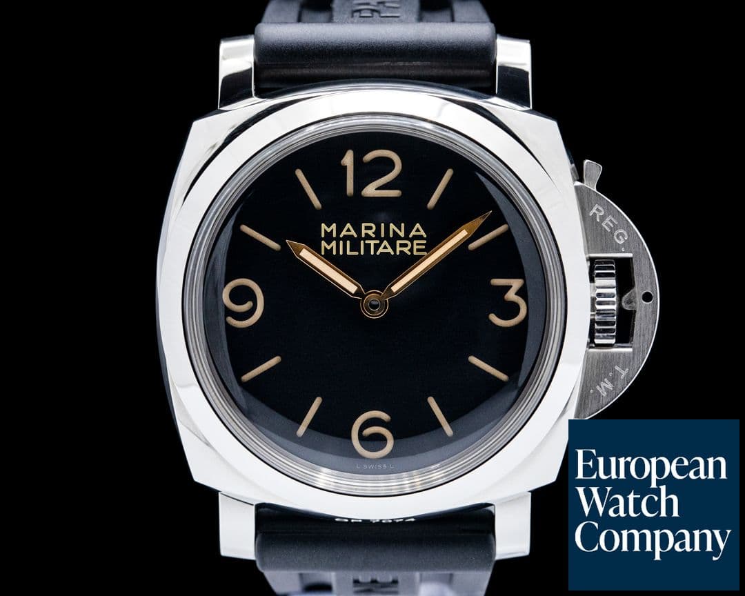 Image of Panerai PAM00673 Luminor 1950 Marina Militare 3 Days Acciaio Black Dial LIMITED