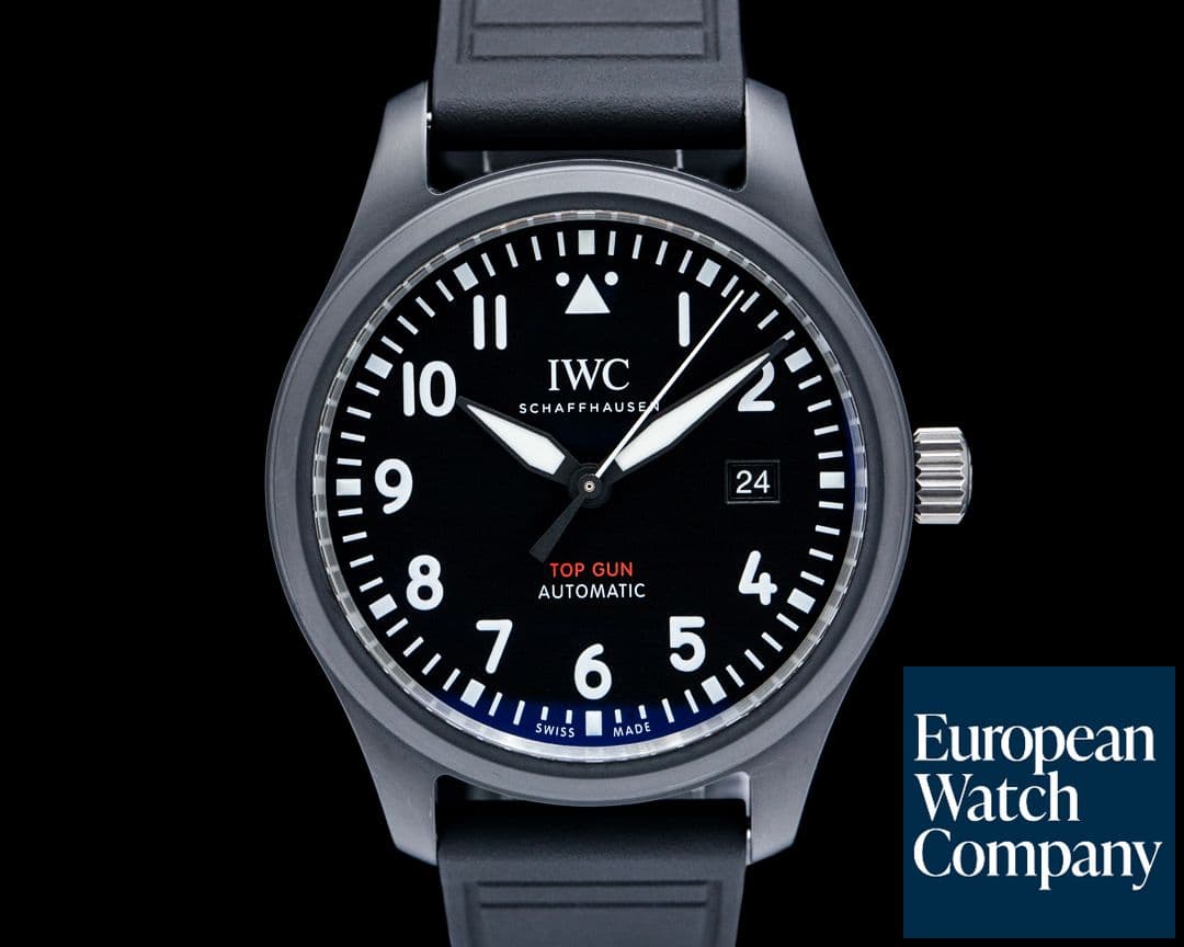 Image of IWC IW326906 Pilot's Watch Automatic TOP GUN Ceramic Black Dial