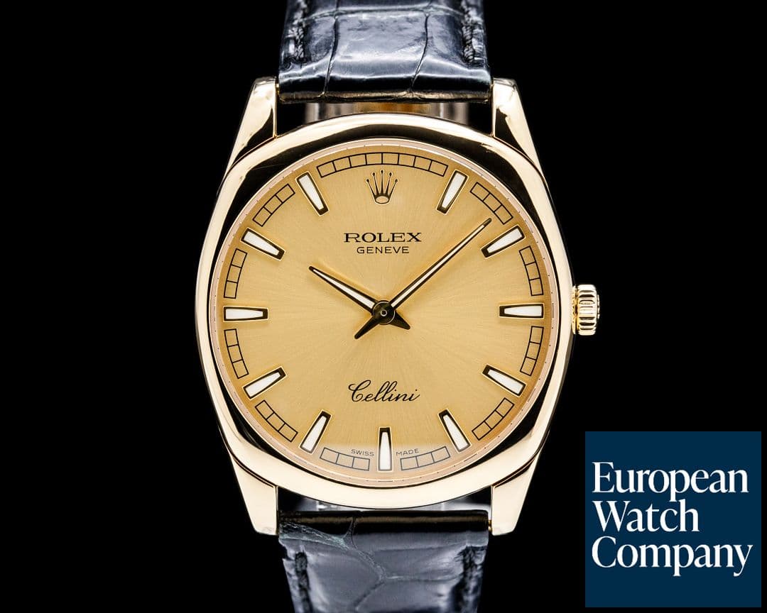 Image of Rolex 4243/8 Cellini Danaos 18K Yellow Gold Champagne Dial