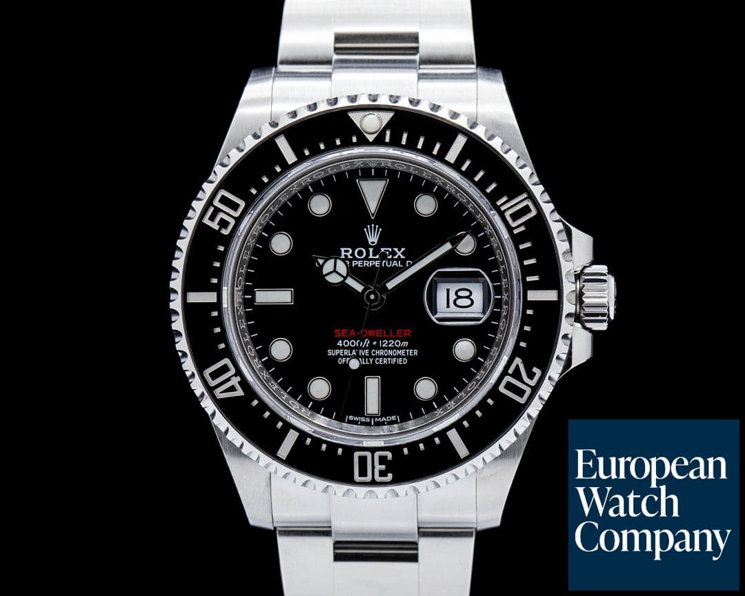 Image of Rolex 126600 Sea Dweller RED "50th Anniversary" SS Black Dial