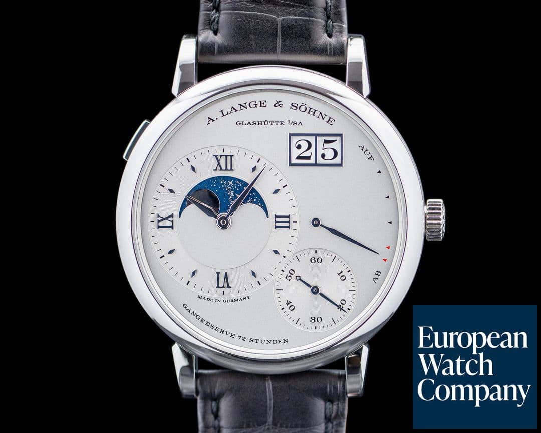 Image of A. Lange & Söhne Grande Lange 1 Moonphase Platinum Silver Dial