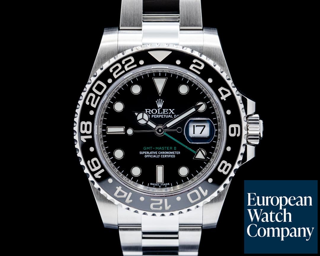 Image of Rolex 116710LN GMT-Master II Ceramic SS Black Dial