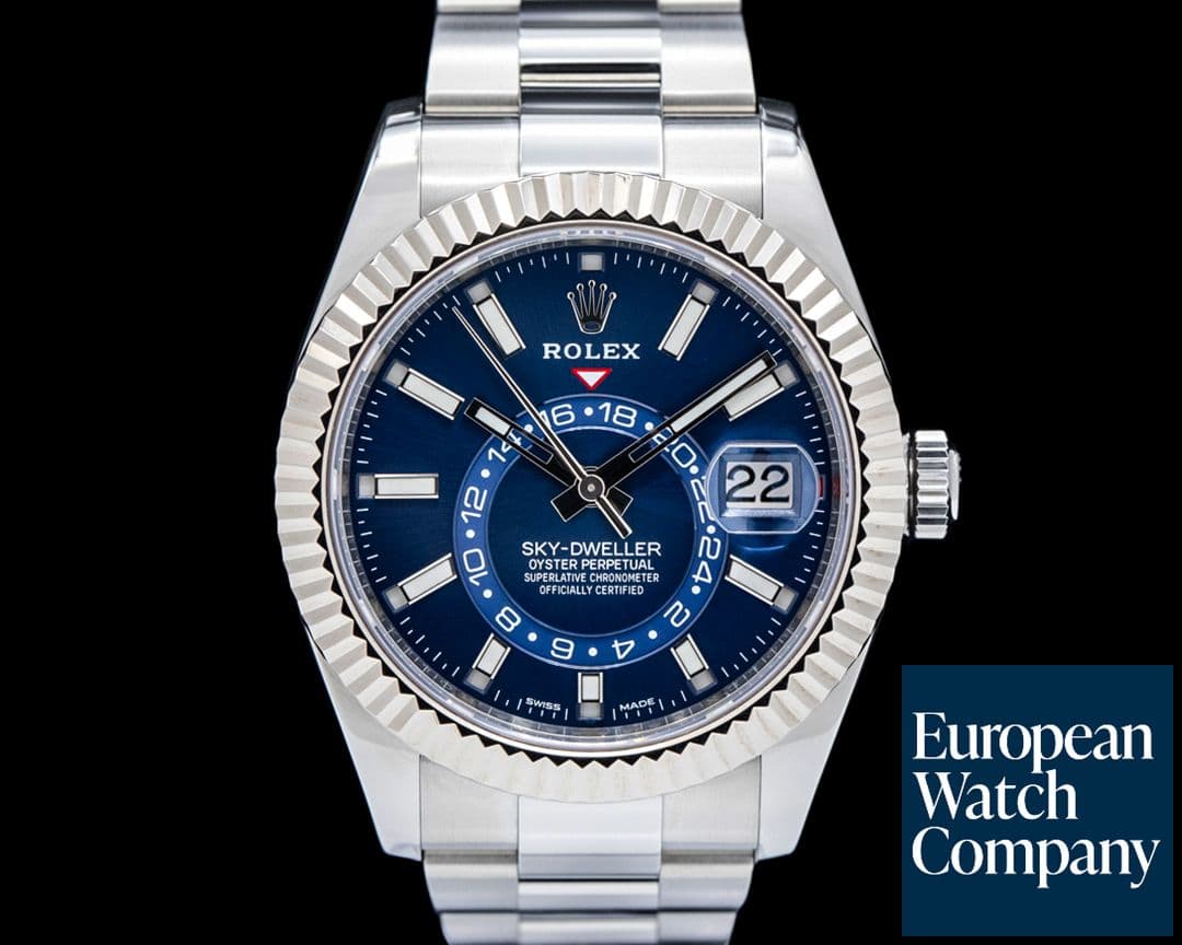 Image of Rolex 326934 Sky-Dweller SS Blue Dial