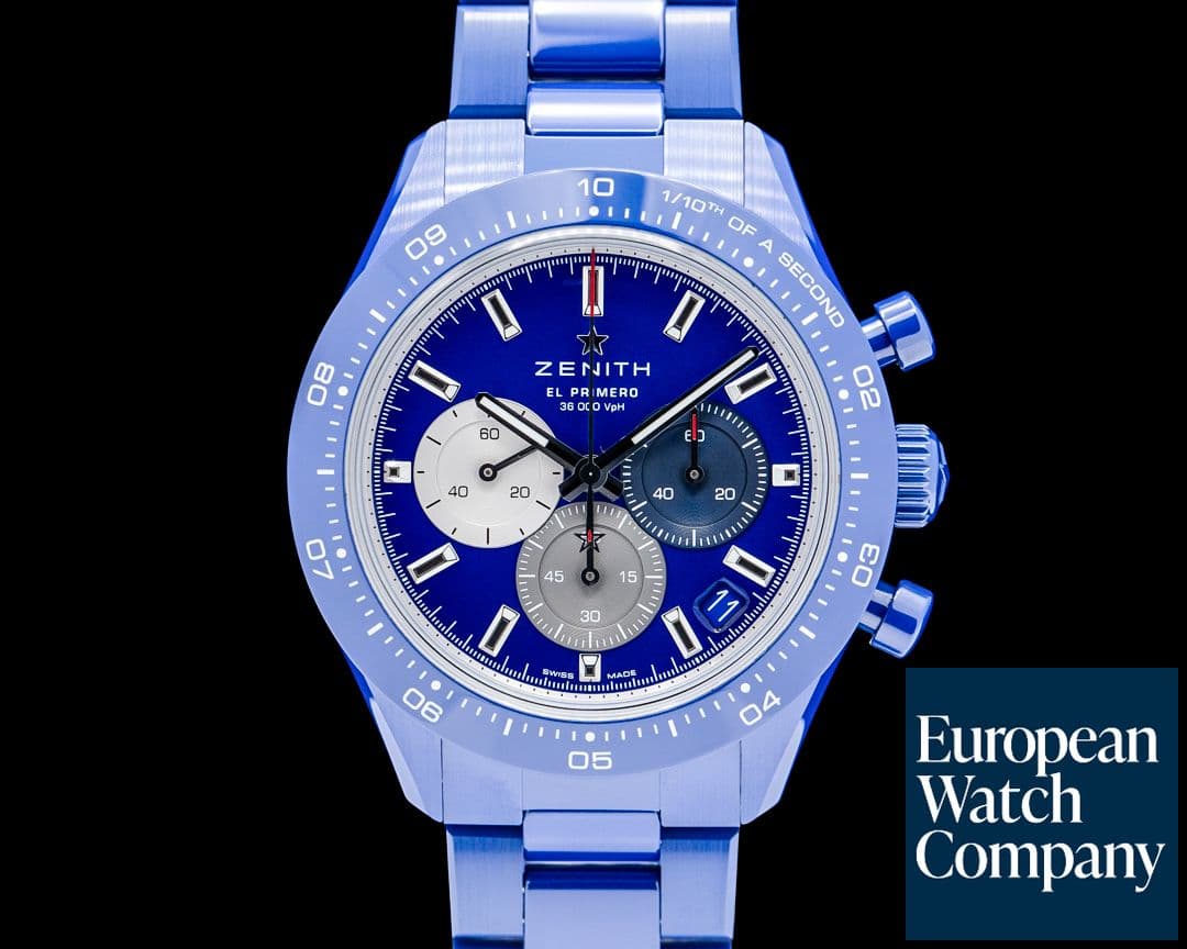 Image of Zenith Chronomaster Sport "160th Anniversary" Ceramic Blue Dial 2026 LIMITED