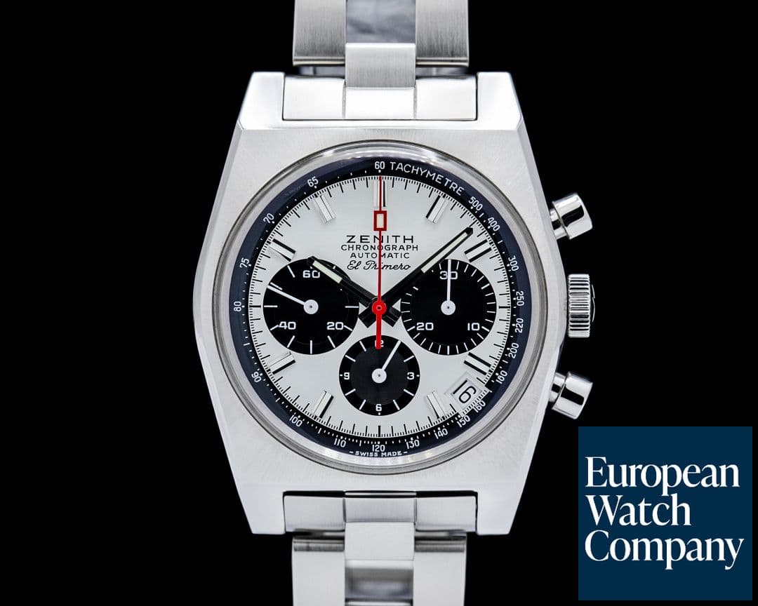 Image of Zenith El Primero A384 Revival 50th Anniversary SS White Panda Dial