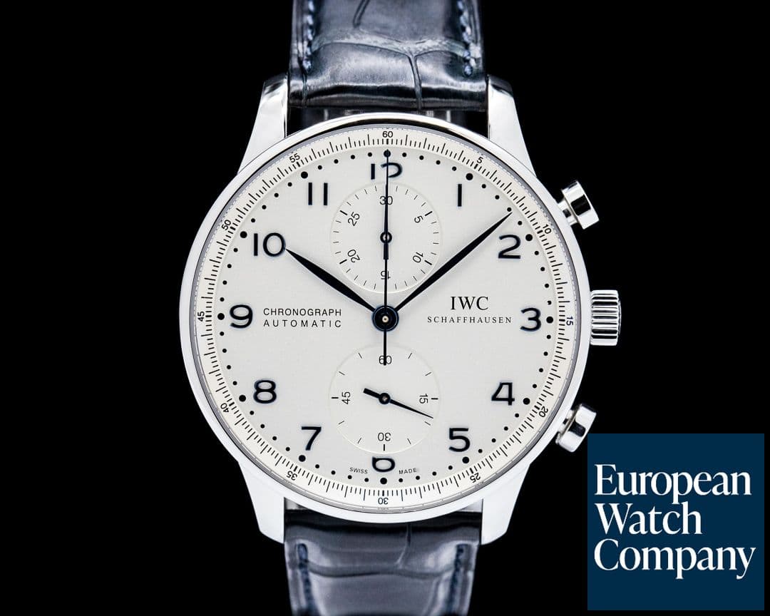 Image of IWC Portugieser Chronograph SS Silver Dial