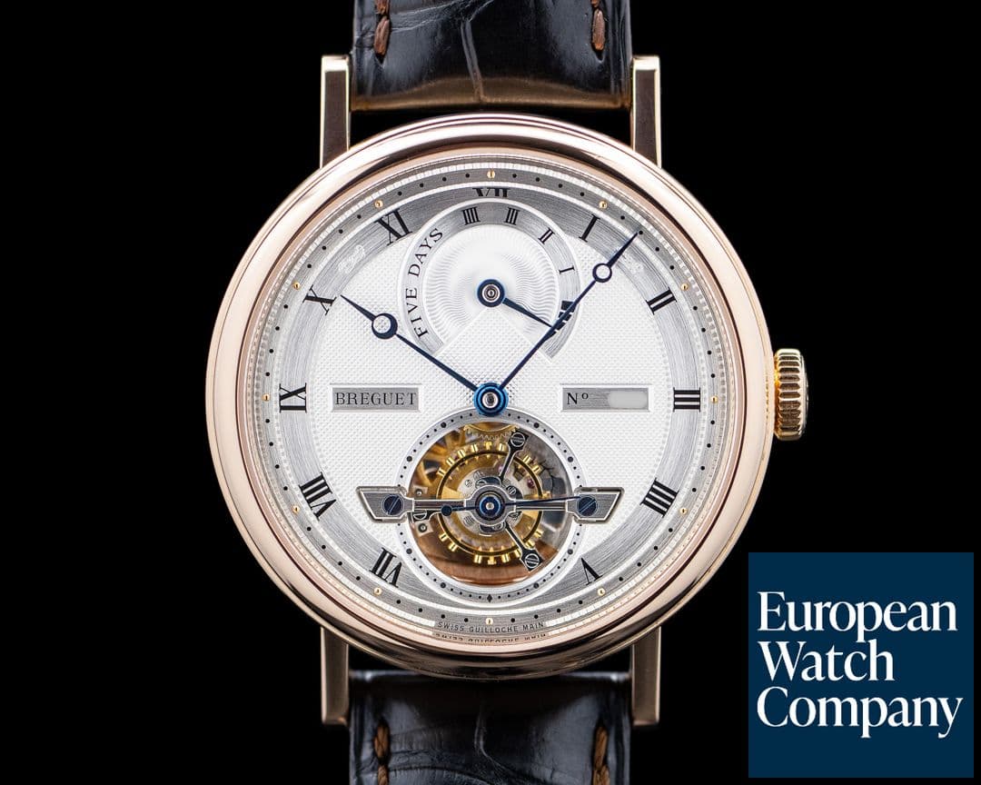 Image of Breguet 5317BR Classique Tourbillon 18K Rose Gold Silver Dial
