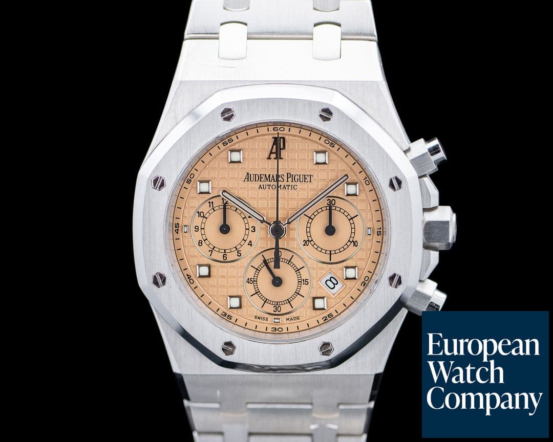 Image of Audemars Piguet 25960BC Royal Oak Chronograph 18K White Gold Salmon Dial