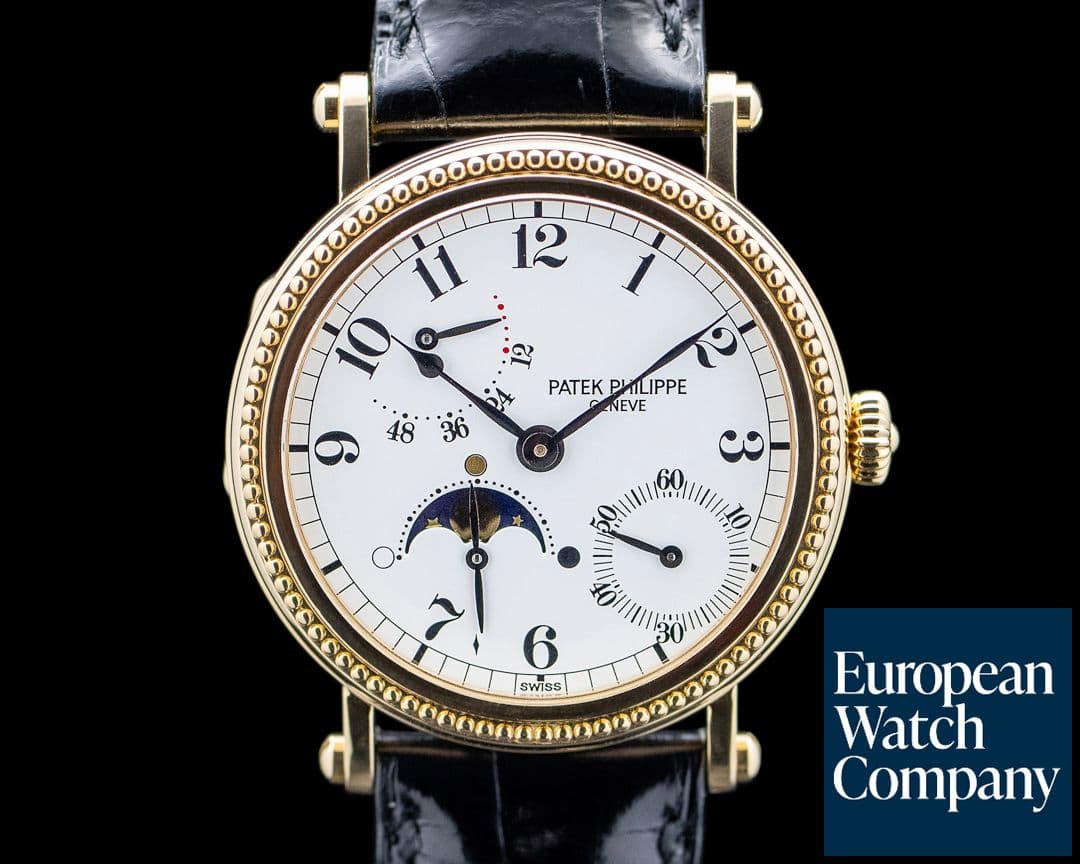 Image of Patek Philippe 5015J Complications Officer Moonphase Power Reserve 18K YG White Dial