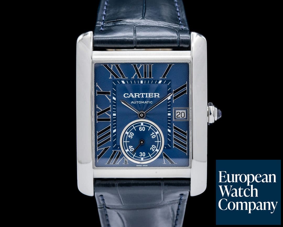 Image of Cartier WSTA0010 Tank MC SS Blue Dial