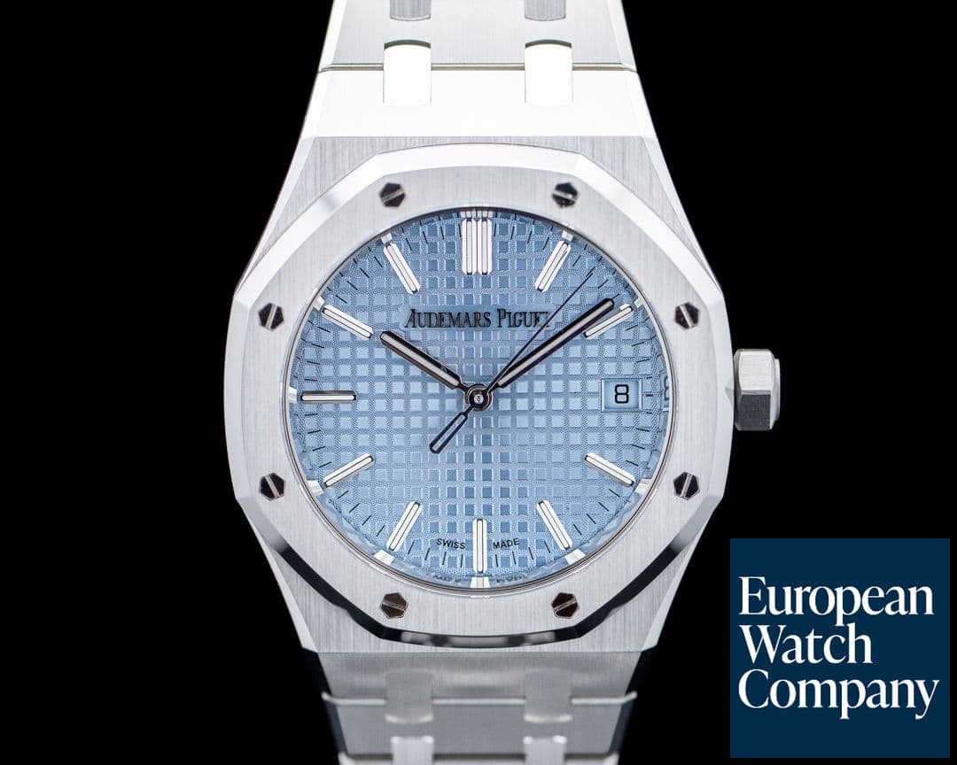 Image of Audemars Piguet 15550ST Royal Oak 37 SS Light Blue Dial