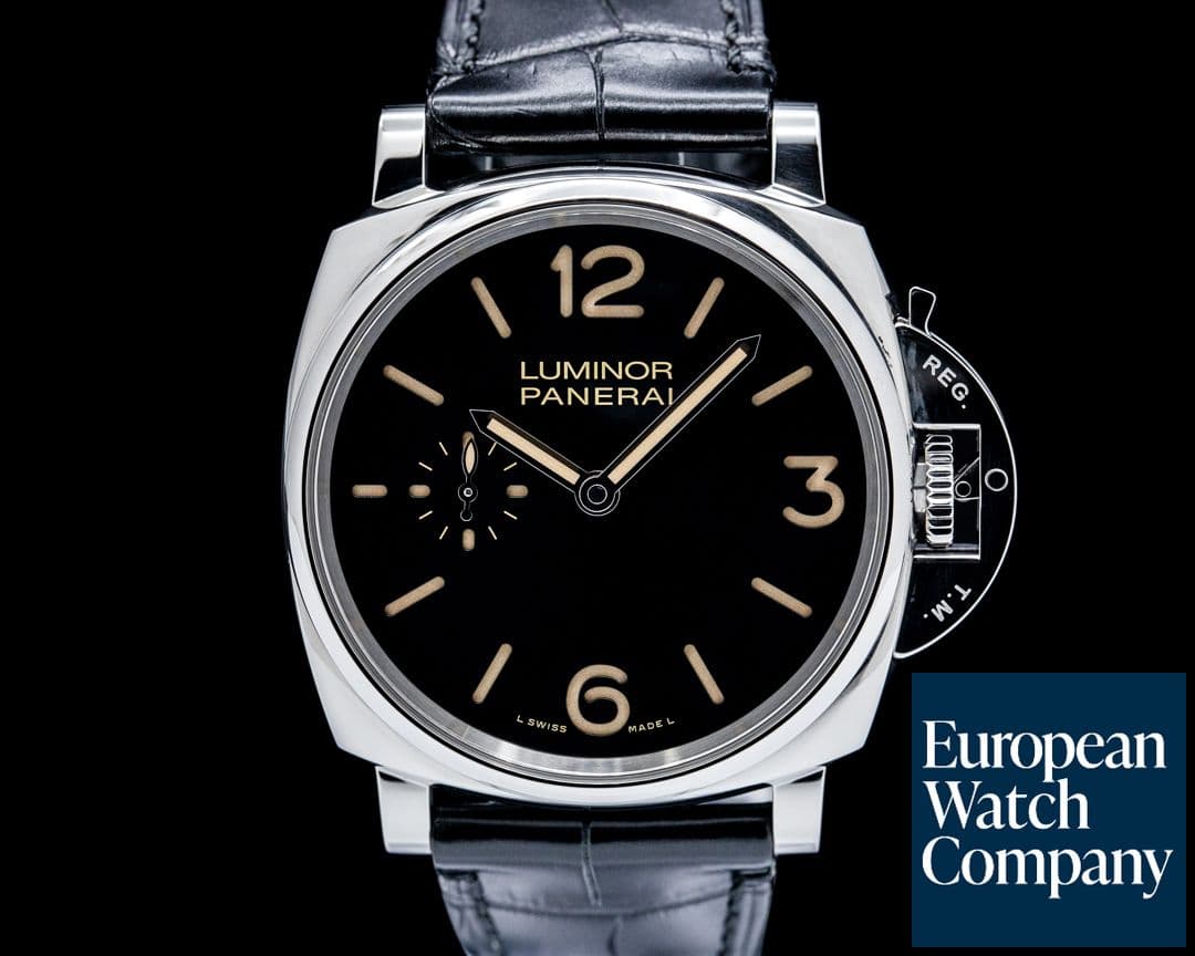 Image of Panerai PAM00676 Luminor Due 3 Days Acciaio SS Black Dial