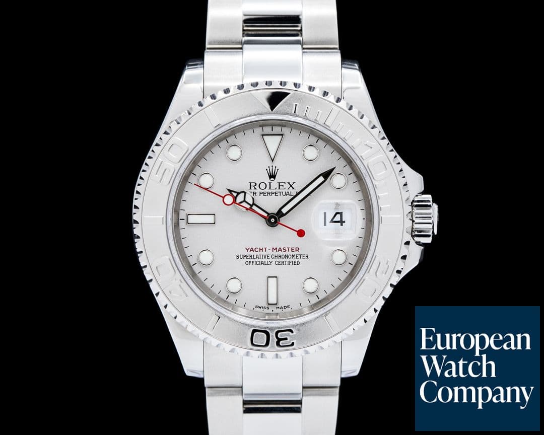 Image of Rolex 16622 Yacht-Master 40MM  Platinum Bezel SS Gray Dial
