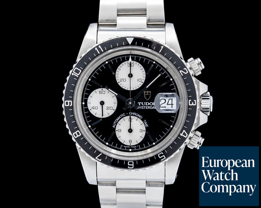 Image of Tudor 79170 Oysterdate Chronograph Big Block SS Black Dial