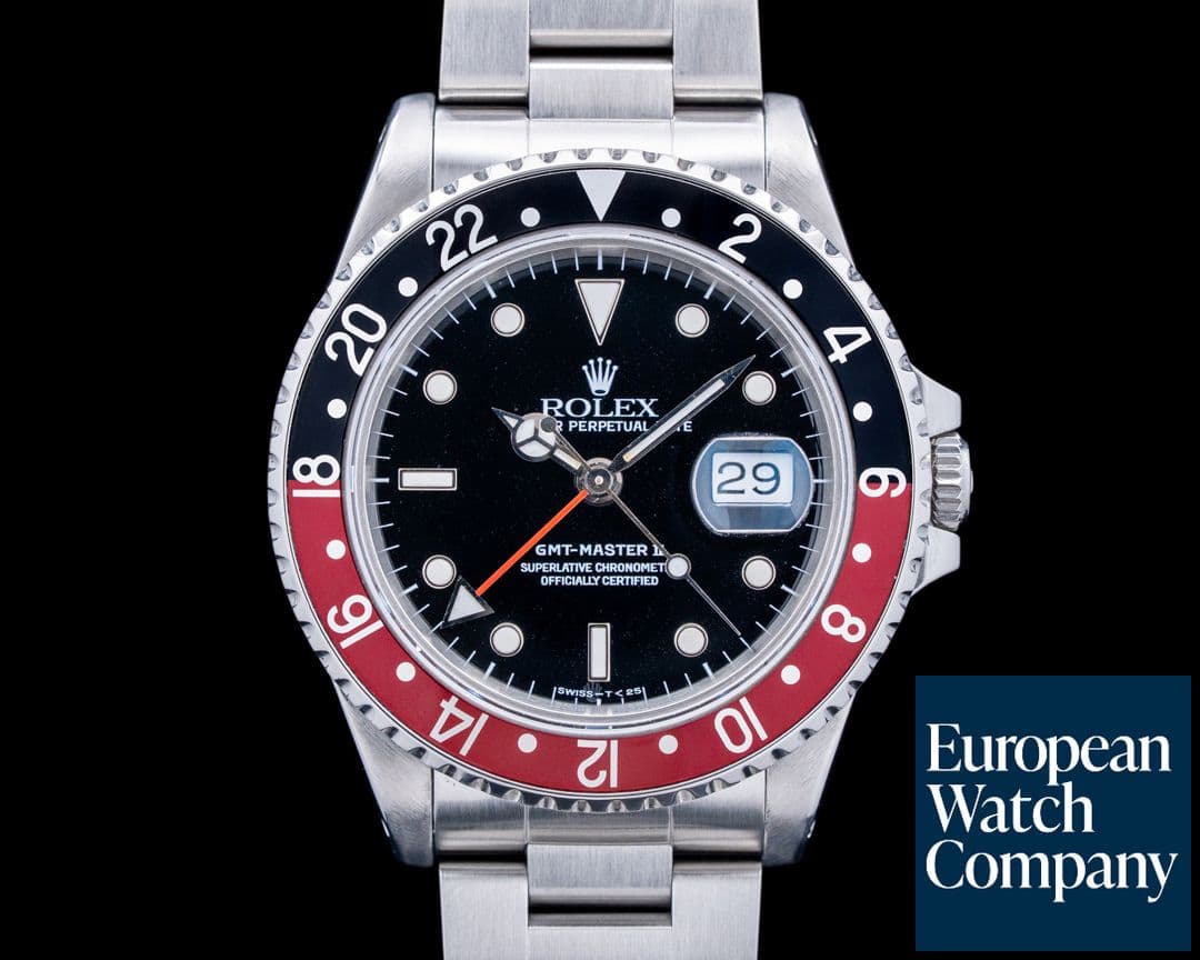 Image of Rolex 16710 GMT-Master II Coke Bezel SS Black Dial Circa. 1989