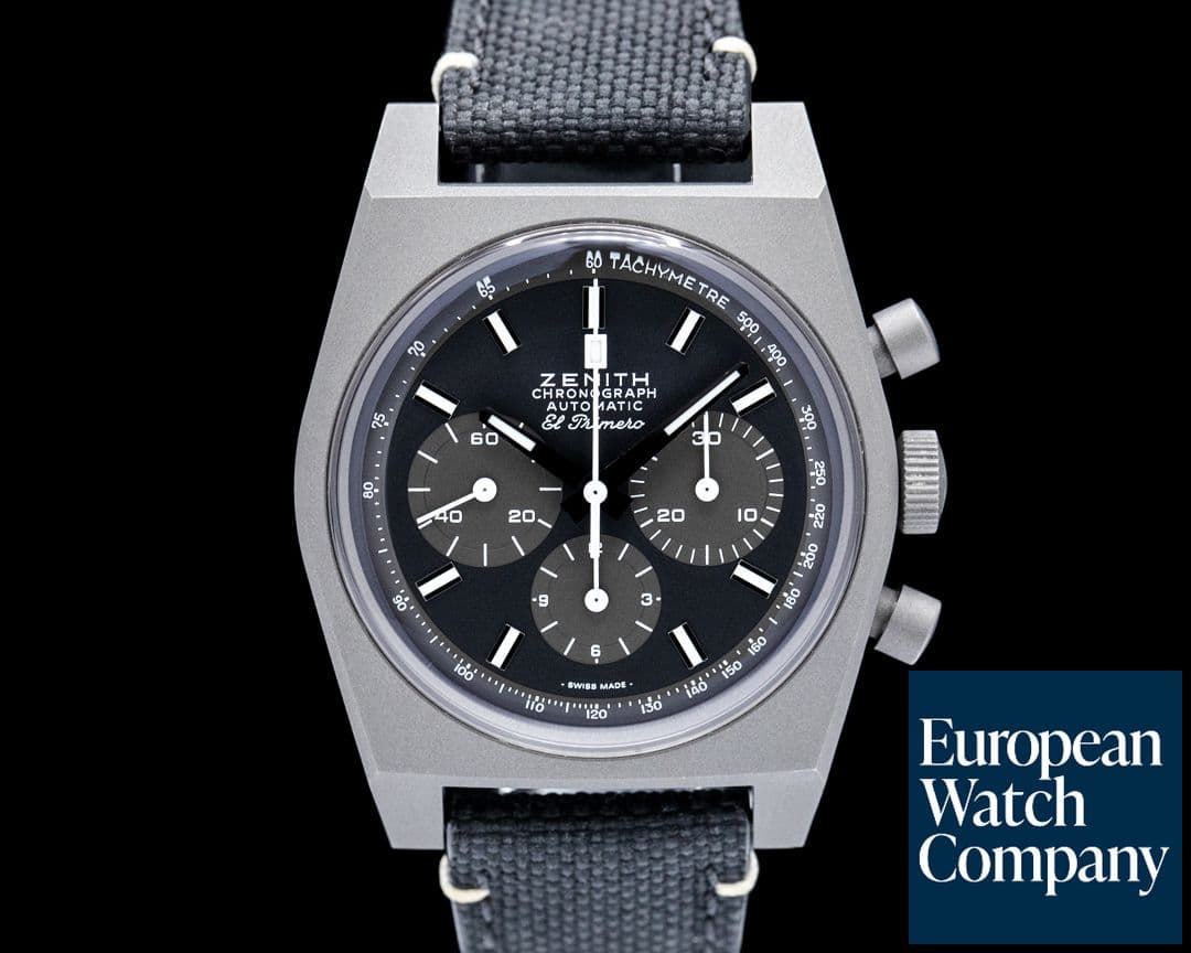 Image of Zenith Chronomaster Revival Shadow Titanium Black Dial