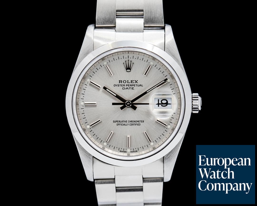 Image of Rolex Oyster Perpetual Date Silver Dial SS