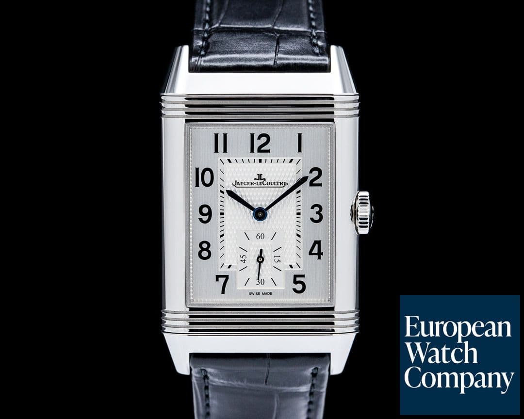 Image of Jaeger-LeCoultre Q3848420 Reverso Classic Large Duoface Small Seconds SS Silver Dial